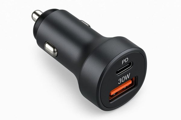 USB C Car Charger Adapter 30W Dual Port