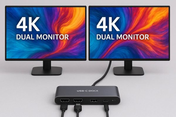 USB C Dock for Dual Monitor 4K